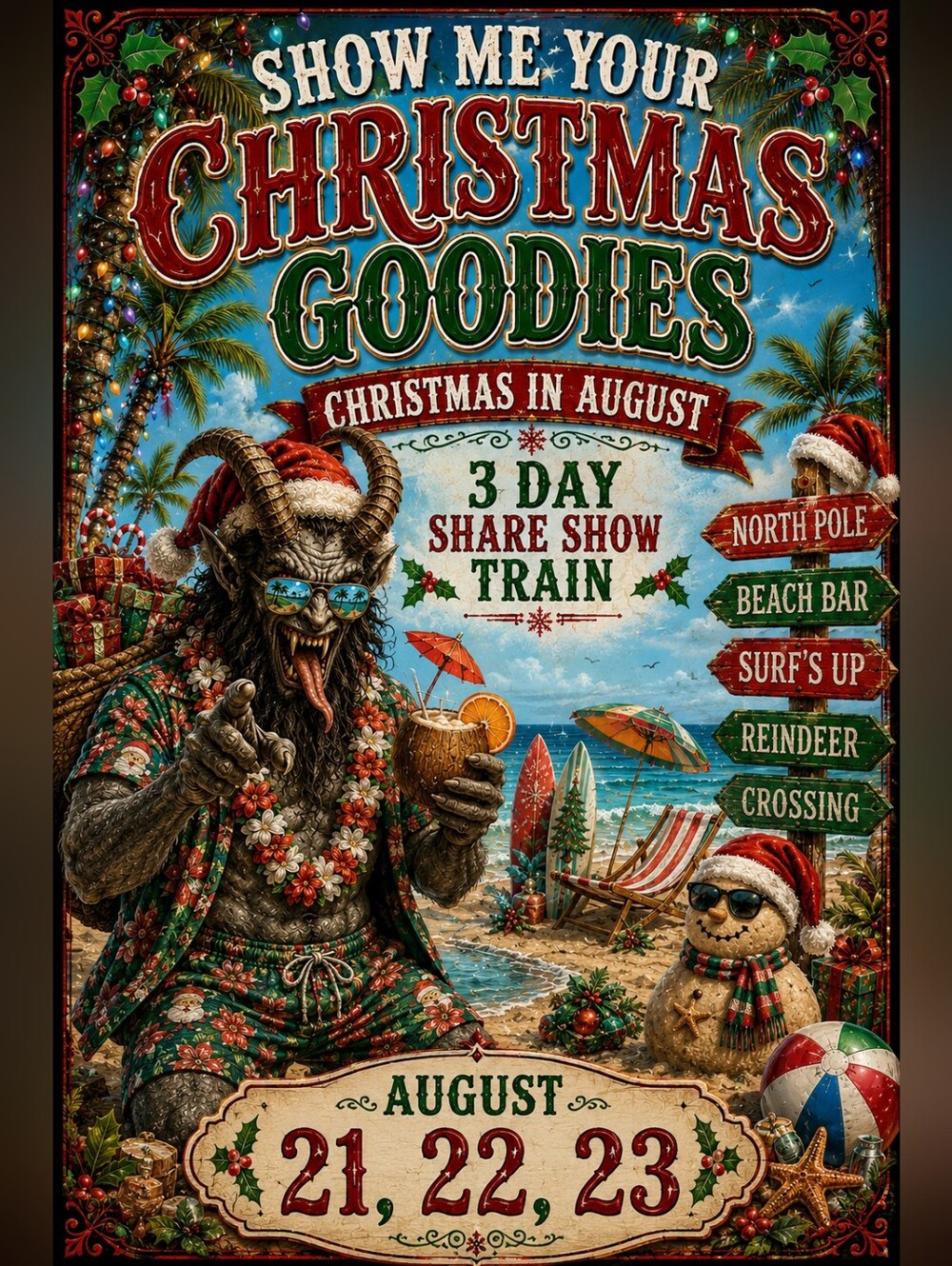 Show Me Your Christmas Goodies 3 Day Share Show Train August 21,22,23 - Picture 1 of 4